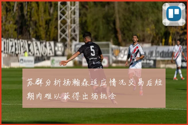 苏群分析杨瀚森适应情况交易后短期内难以获得出场机会